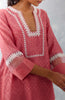 Rose Pink Embroidered Chanderi Kurta Set