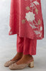 Rose Pink Embroidered Chanderi Kurta Set