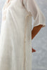 Ivory Embroidered Ikat Print Chanderi Kurta Set