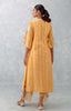 Peach Embroidered Chanderi Kurta Set