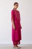 Fuchsia Hand Embroidered Kurta Set (RTS)