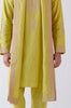 Lime Green Embroidered Stole