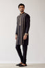 Black Embroidered Chanderi Kurta Set