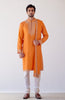 Orange Embroidered Stole