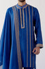 Blue Embroidered Stole