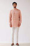 Caramel Cotton Silk Satin Kurta Set