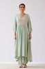 Sage Green Embroidered Kaftan Set