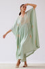 Sage Green Embroidered Kaftan Set