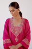 Fuchsia Dori Embroidered Dhoti Set