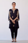 Alisha Pekha in Black Sequins Embroidered Dhoti Set