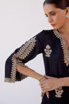 Alisha Pekha in Black Sequins Embroidered Dhoti Set