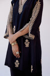 Alisha Pekha in Black Sequins Embroidered Dhoti Set