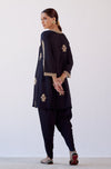 Alisha Pekha in Black Sequins Embroidered Dhoti Set