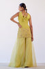 Lime Green Embroidered Sharara Set