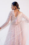 Blush Pink Organza Silk Lehenga