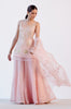 Blush Pink Georgette Sharara  Set