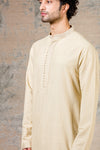 Pista Green Block Printed Kurta Set