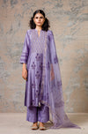 Lilac Pin Tuck Kurta Set