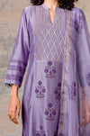Lilac Pin Tuck Kurta Set