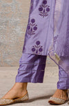 Lilac Pin Tuck Kurta Set