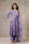 Lilac Pin Tuck Kurta Set