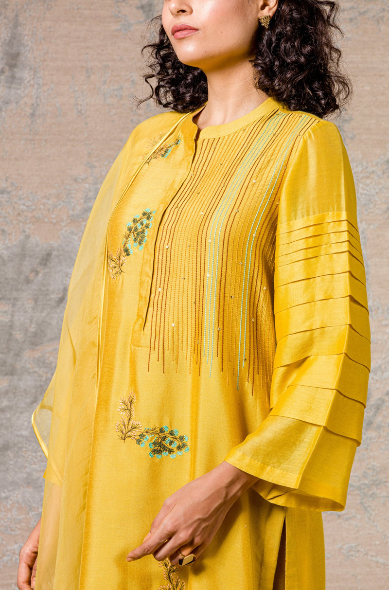 Mustard Kurta Set