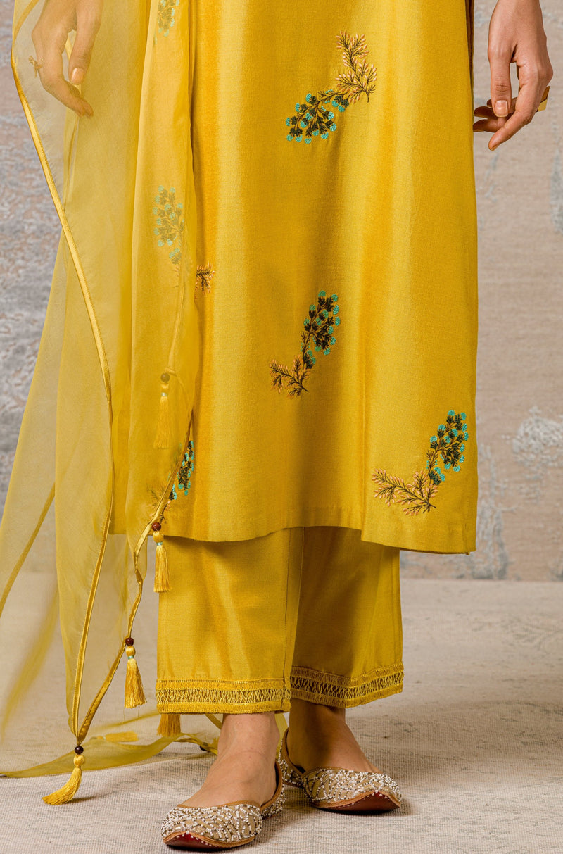 Mustard Kurta Set