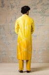 Siddharth Batra in Ombre Mustard Tie & Dye Kurta set