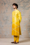 Siddharth Batra in Ombre Mustard Tie & Dye Kurta set