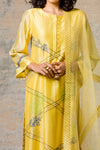 Mustard Chanderi Kurta With Pants