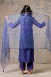 Ink Blue Chanderi Kurta Set