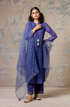 Ink Blue Chanderi Kurta Set