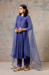 Ink Blue Chanderi Kurta Set