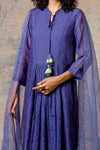 Ink Blue Chanderi Kurta Set