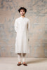 Off White Shell PinTuck Kurta Set