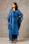 Blue Tie-Dye Kaftan Set