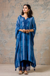 Blue Tie-Dye Kaftan Set
