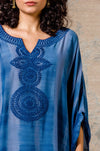Blue Tie-Dye Kaftan Set