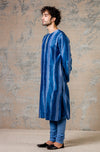 Blue Tie-Dye Kurta Set
