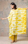 Yellow Tie-Dye Kaftan Set