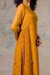 Mustard Chanderi Kurta Set