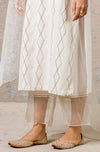 Ivory Pin Tuck Kurta Set