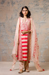 Red Chanderi Kurta Set