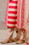Red Chanderi Kurta Set