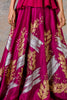 Burgundy Hand-Painted Skirt and Top