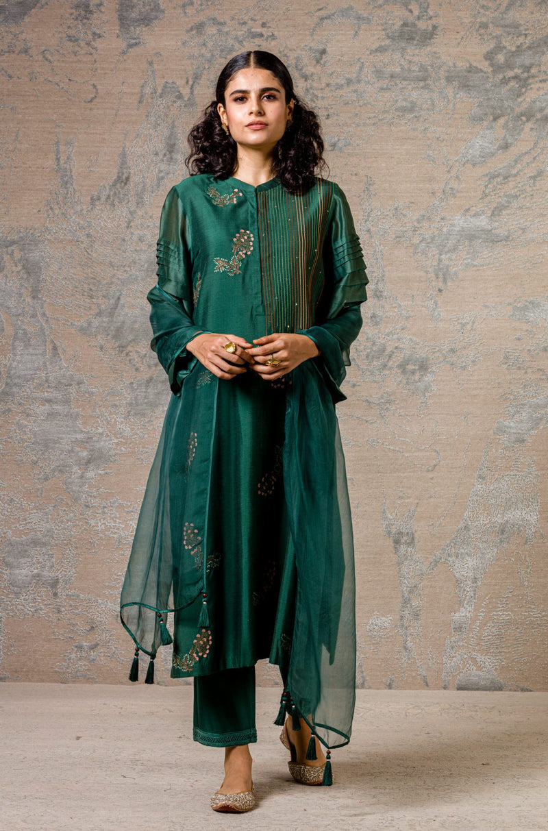 Green Kurta Set