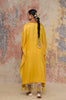 Yellow Cotton Silk Blend kaftan Set