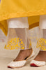 Yellow Cotton Silk Blend kaftan Set