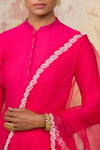 Fuchsia Cotton Silk Blend Anarkali