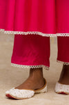 Fuchsia Cotton Silk Blend Anarkali